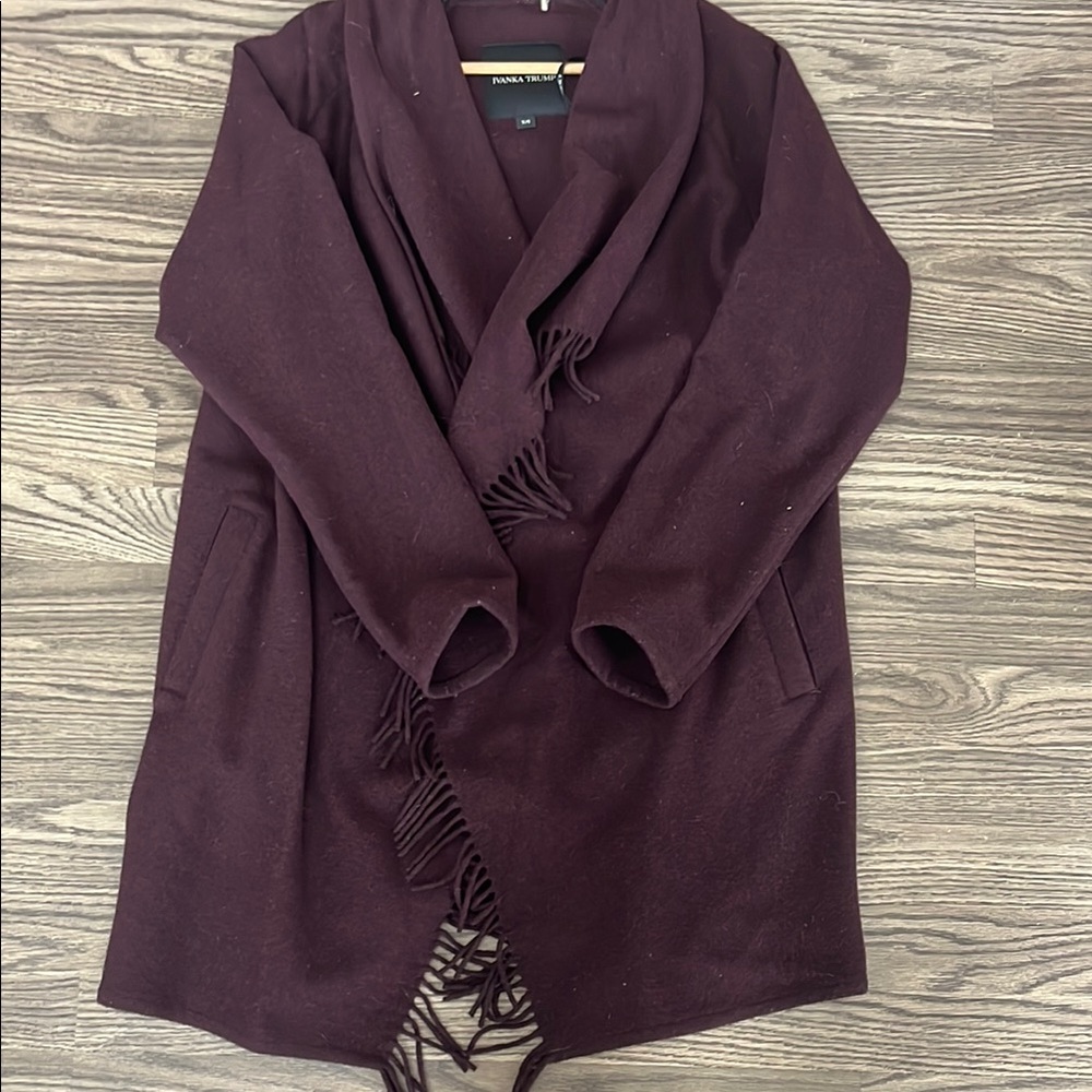 Dark Purple Wool Coat